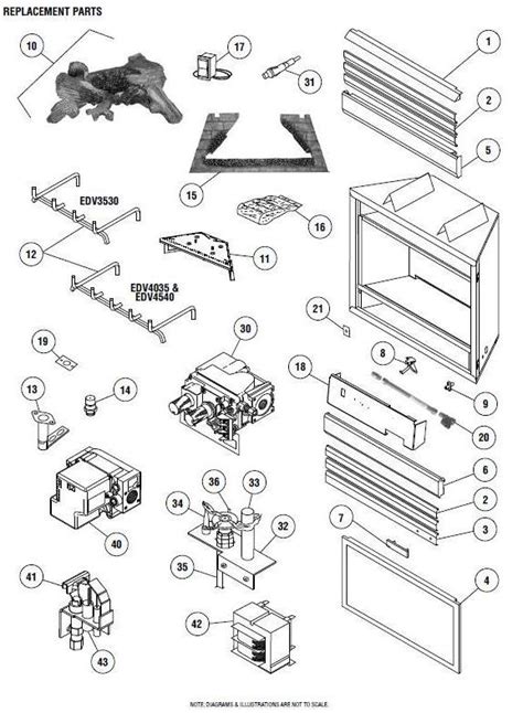 heat and glo gas fireplace parts